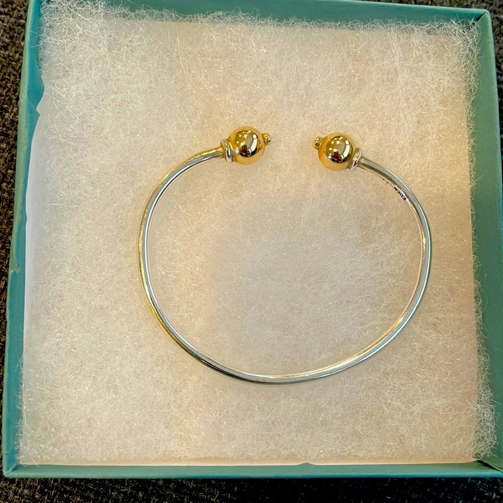 New Eden Hand Arts bracelet - gold and sterling silver.
